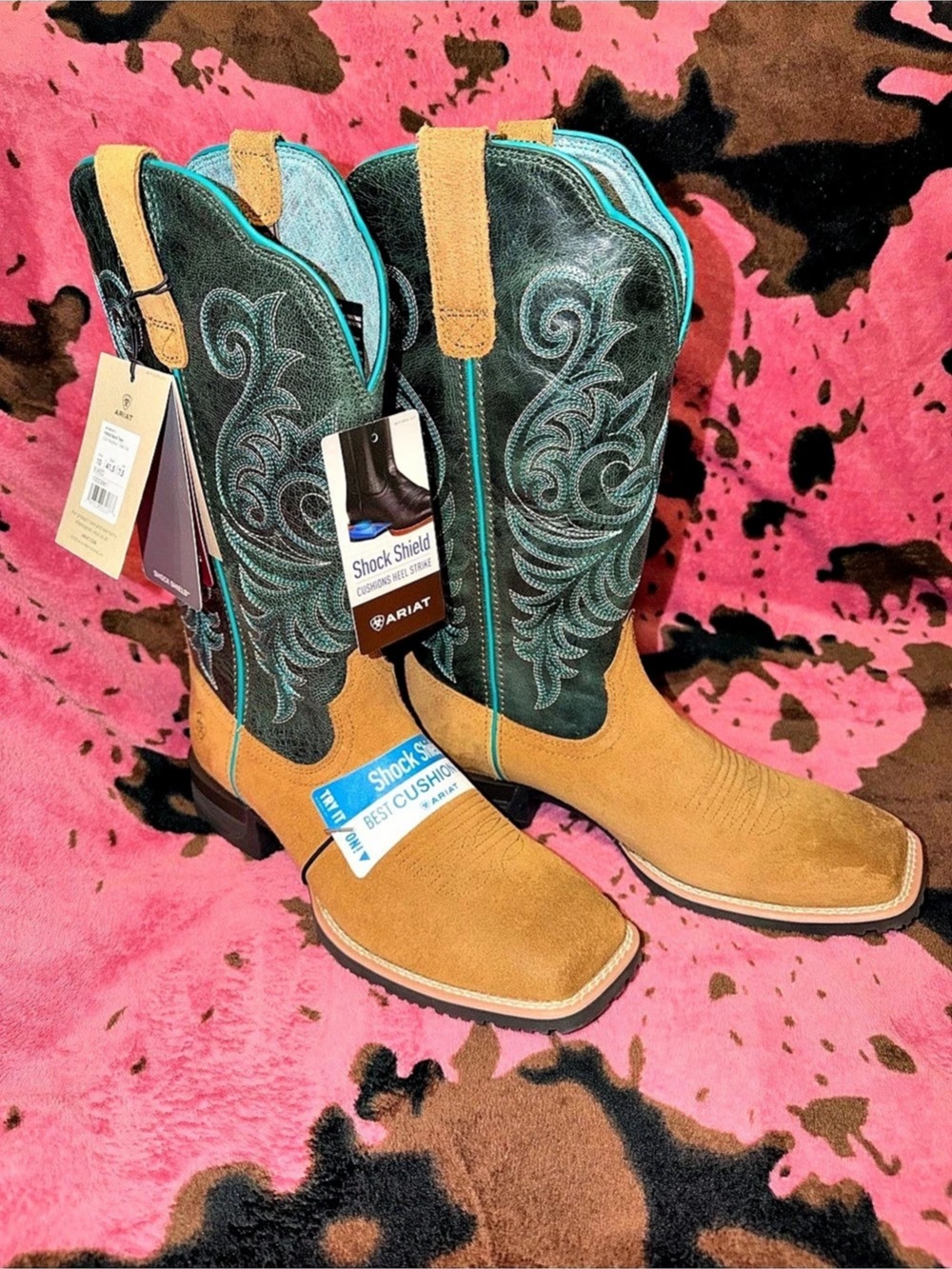 Ariat Women's Hybrid Ranch Time Roughout Performance Western Boots Western Boots